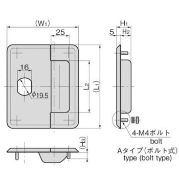 ステンレス 埋込み取手 TAKIGEN(タキゲン)