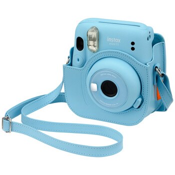フジ MINI11 カメラケース ブル- チェキ mini11用カメラケース 1個