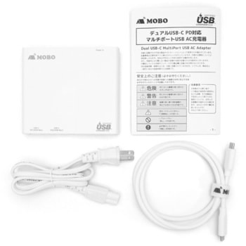 Dual USB-C MultiPort USB AC Adapter MOBO