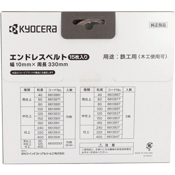 エンドレスベルト 京セラインダストリアルツールズ(旧:リョービ)