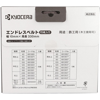 エンドレスベルト 京セラインダストリアルツールズ(旧:リョービ)