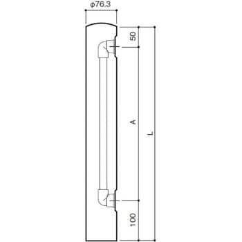 サヌキ ステンレス製 水栓柱 HI管 60角×700mm WP6-70H :20230718071847