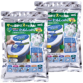 非常用トイレ セルレット72回分(凝固剤のみ) 後藤