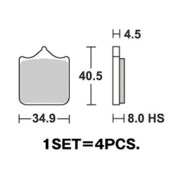 SBSブレーキパッド KITACO