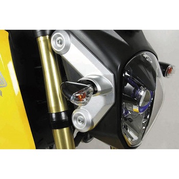 ストリームラインウインカータイプ2セット(4pcs/ブラック) TAKEGAWA(武川)