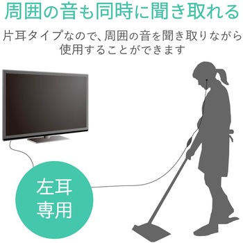 テレビ用ステレオヘッドホン/オーバーヘッド/Φ30mmドライバー/Affinity sound エレコム