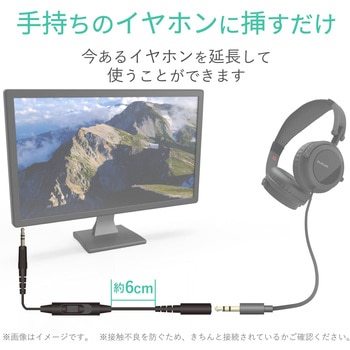 テレビ用ヘッドホン延長ケーブル/高耐久 エレコム