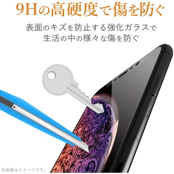 iPhoneSE 第3世代 第2世代 iPhone8 iPhone7 iPhone6s iPhone6 ガラスフィルム 硬度9H エレコム