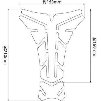 カーボンタンクパッド 汎用 SPEEDRA(SSK)