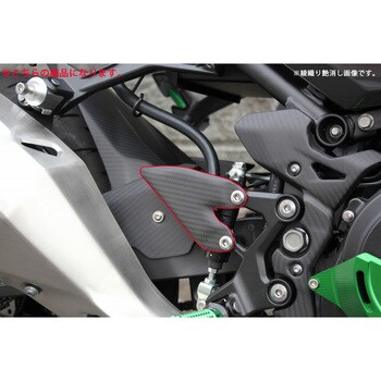 ヒールプレート 左右セットドライカーボン SPEEDRA(SSK) バイク