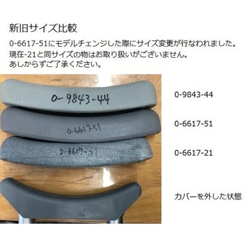 松葉杖 交換用脇パッド グレー プロシェア(ナビス/アズワン)