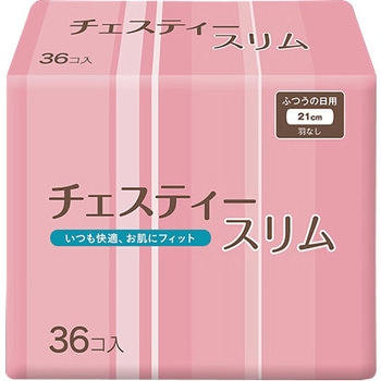 CHS-001 チェスティースリム36 業務用生理用品 21cm羽なし 36枚入 1袋(36枚) 第一衛材 【通販モノタロウ】