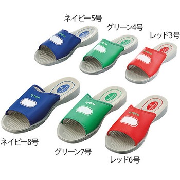 ナビス快適サンダル ジェットウォッシャー可 ネイビー プロシェア(ナビス/アズワン)