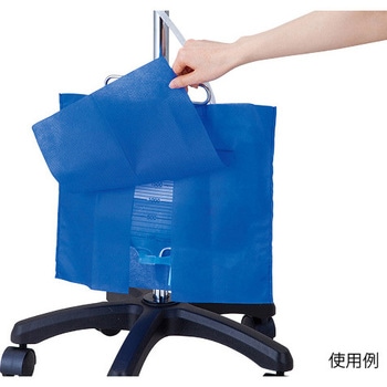2025新作モデル 貯尿バッグ用消臭ディスポカバー 制菌加工 1袋(50 50枚入 ブルー 実験用器具・消耗品
