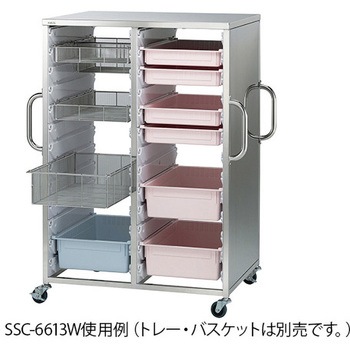 ステンレス材料カート 852×460×888mm SSC-3308 ナビス(アズワン)