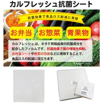 カルフレッシュ食品用OPP抗菌シート(片面印刷) 服部