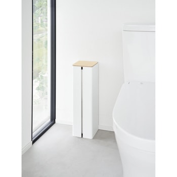 石こうボード壁対応隠せるトイレットペーパーホルダー タワー ブラック 山崎実業