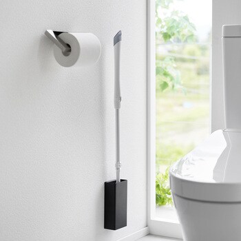 石こうボード壁対応トイレワイパーホルダー タワー ブラック 山崎実業