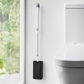 石こうボード壁対応トイレワイパーホルダー タワー ブラック 山崎実業