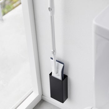 石こうボード壁対応トイレワイパーホルダー タワー ブラック 山崎実業