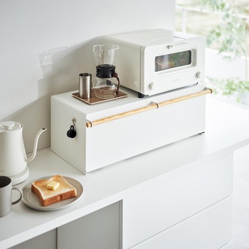 ブレッドケース トスカ ワイド ホワイト 山崎実業