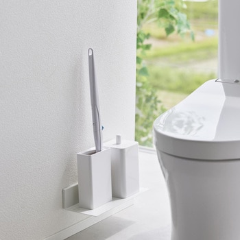 石こうボード壁対応浮かせるトイレ棚 タワー ブラック 山崎実業
