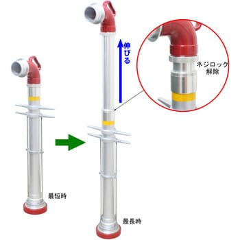 地下式消火栓用スタンドパイプ パイプ伸縮 引上げ脱着式 岩崎製作所