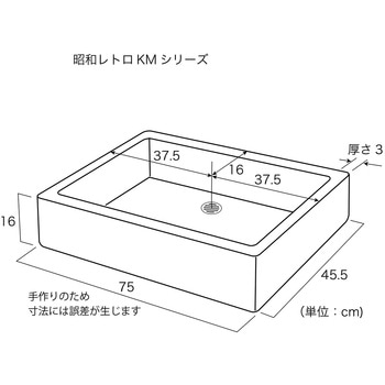 昭和レトロ流し台モルタル下地 KMシリーズ 玉川窯業