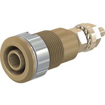 マルチコンタクト バナナプラグ 真鍮 38.5mm 茶 MULTI-CONTACT