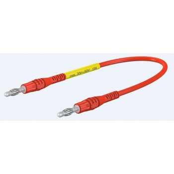 マルチコンタクト テストリード線 30 V ac， 60 V dc， 赤， 1m(64.9289-100-22) MULTI-CONTACT
