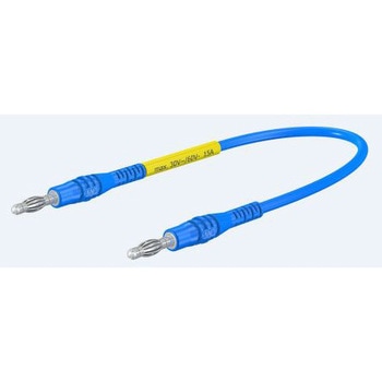 マルチコンタクト テストリード線 30 V ac， 60 V dc， 青， 1m MULTI-CONTACT