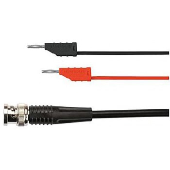 Schutzinger BNC オス → ラメラバスケットプラグ， テストリード， 黒 ， 赤(KO 8162 / RG 58 / 0.5 / 50 / SW) Schutzinger