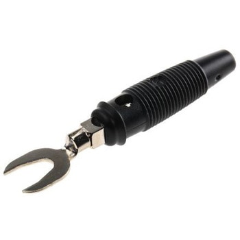 Hirschmann Test & Measurement バナナプラグ 真鍮 58.5mm 黒 Hirschmann Test & Measurement