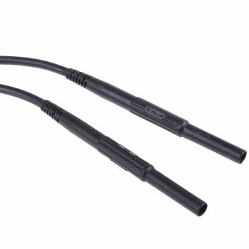 マルチコンタクト テストリード線 1 kV， 5 kV， 黒， 1.5m MULTI-CONTACT