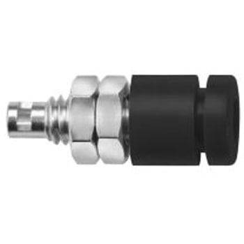 Schutzinger 2 mmテストプラグ/ソケット 真鍮 17.5mm 黒 Schutzinger