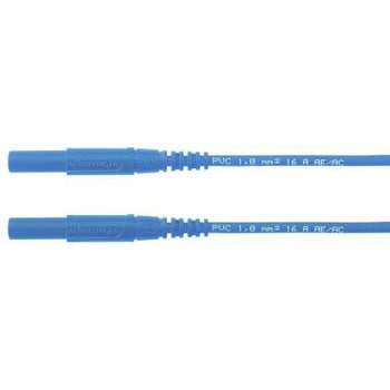 Schutzinger テストリード線 1kV， 青， 2m Schutzinger