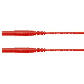 Schutzinger テストリード線 1kV， 赤， 50cm Schutzinger