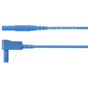 Schutzinger テストリード線 1kV， 青， 2m Schutzinger