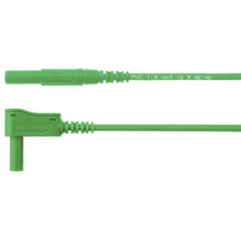 Schutzinger テストリード線 1kV， 緑， 50cm Schutzinger