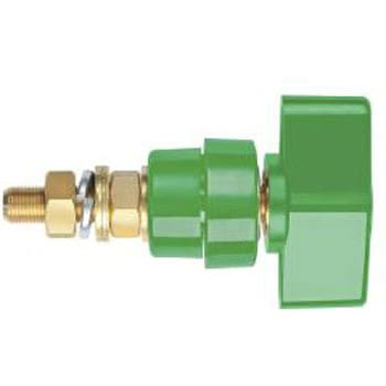 Schutzinger， ターミナル， 真鍮， 緑 4mm Schutzinger