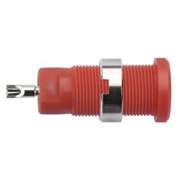 Schutzinger 2 mmテストプラグ/ソケット 真鍮 25mm 赤 Schutzinger