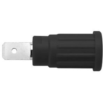 Safety press-in socket， nickel-plated， 1 Schutzinger