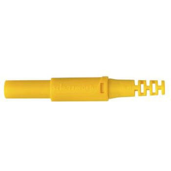 Schutzinger 4 mmテストプラグ/ソケット ベリリウム銅 33.9mm 黄 Schutzinger
