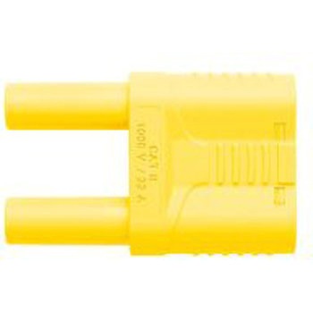 Safety connecting plug， 1000 V CAT II， 3 Schutzinger