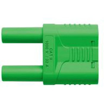 Safety connecting plug， 1000 V CAT II， 3 Schutzinger