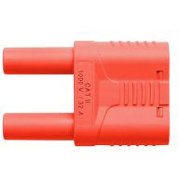 Safety connecting plug， 1000 V CAT II， 3 Schutzinger