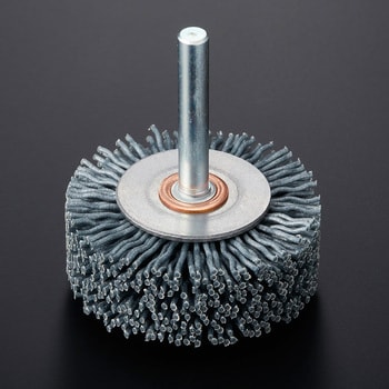 WS80-050 砥粒入ナイロン 軸付ホイールブラシ 高島産業 毛材:超 WS80-050 砥粒入ナイロン 軸付ホイールブラシ 高島産業 毛材:超