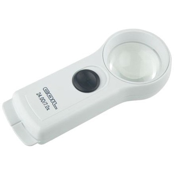 ポケット拡大鏡 Coil イルミネーション 7倍， レンズ直径45mm Coil