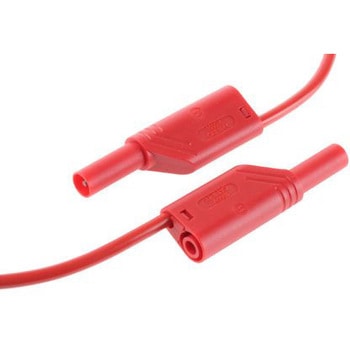 Hirschmann Test & Measurement テストリード線 1000V ac/dc， 赤， 50cm(934087101) Hirschmann Test & Measurement