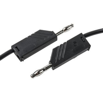 Hirschmann Test & Measurement テストリード線 60V dc， 黒， 2m(934065100) - Hirschmann Test & Measurement